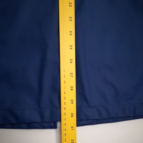 Only Ladies Size Medium Royal Blue Full Zip Rain Jacket with Hood - Picture 10 of 11